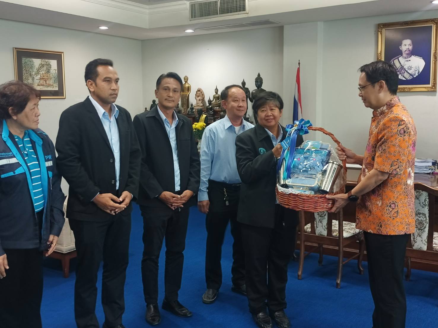 กปภ.สาขา ภาคีเครือข่ายจังหวัดกาญจนบุรี เข้าขอพรปีใหม่ ผวจ.กาญจนบุรี