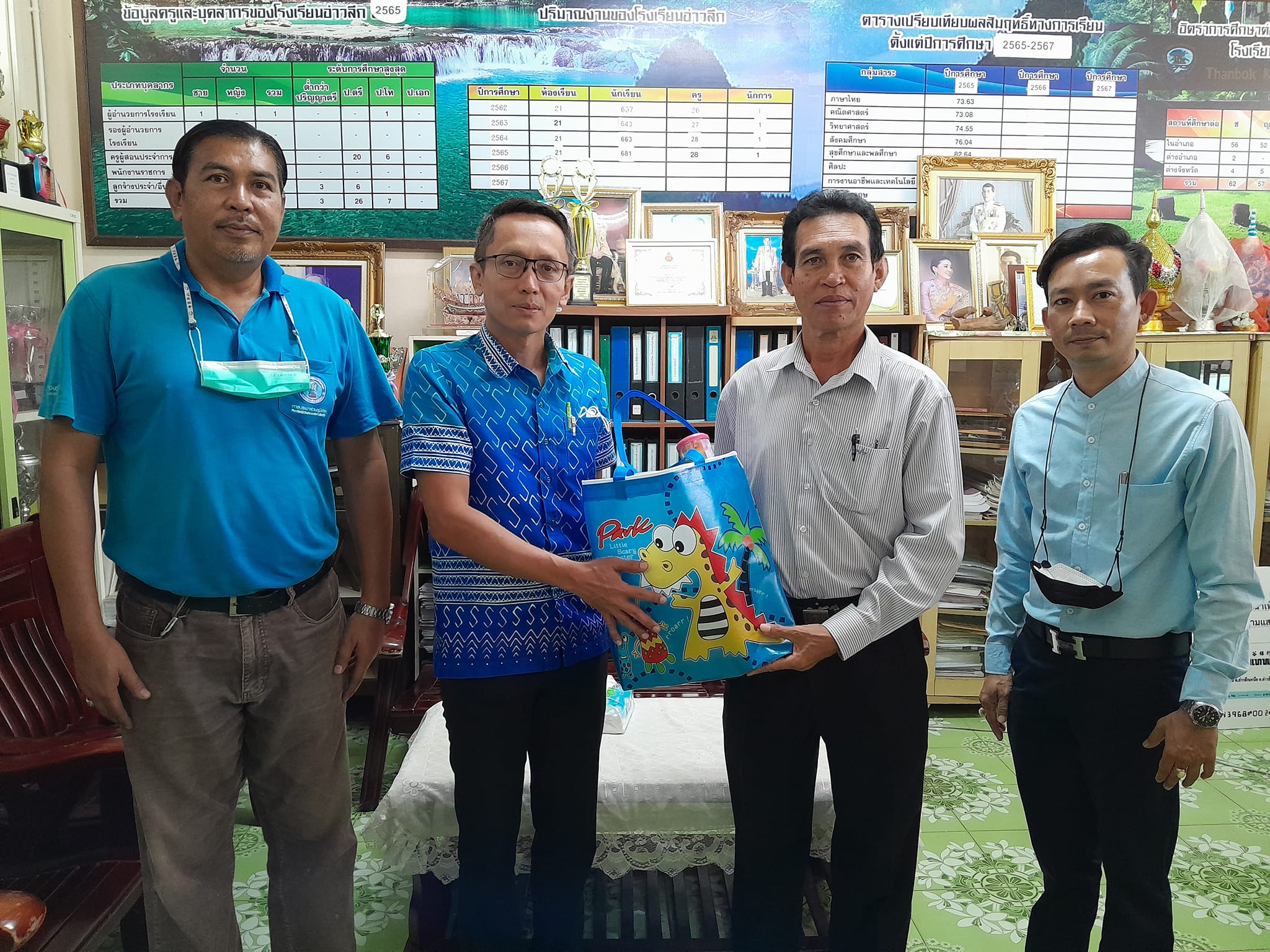การประปาส่วนภูมิภาคสาขาอ่าวลึก มอบของขวัญเพื่อสนับสนุนในกิจกรรม "วันเด็กแห่งชาติ" ประจำปี 2567 ให้แก่ โรงเรียนอนุบาลอ่าวลึก
