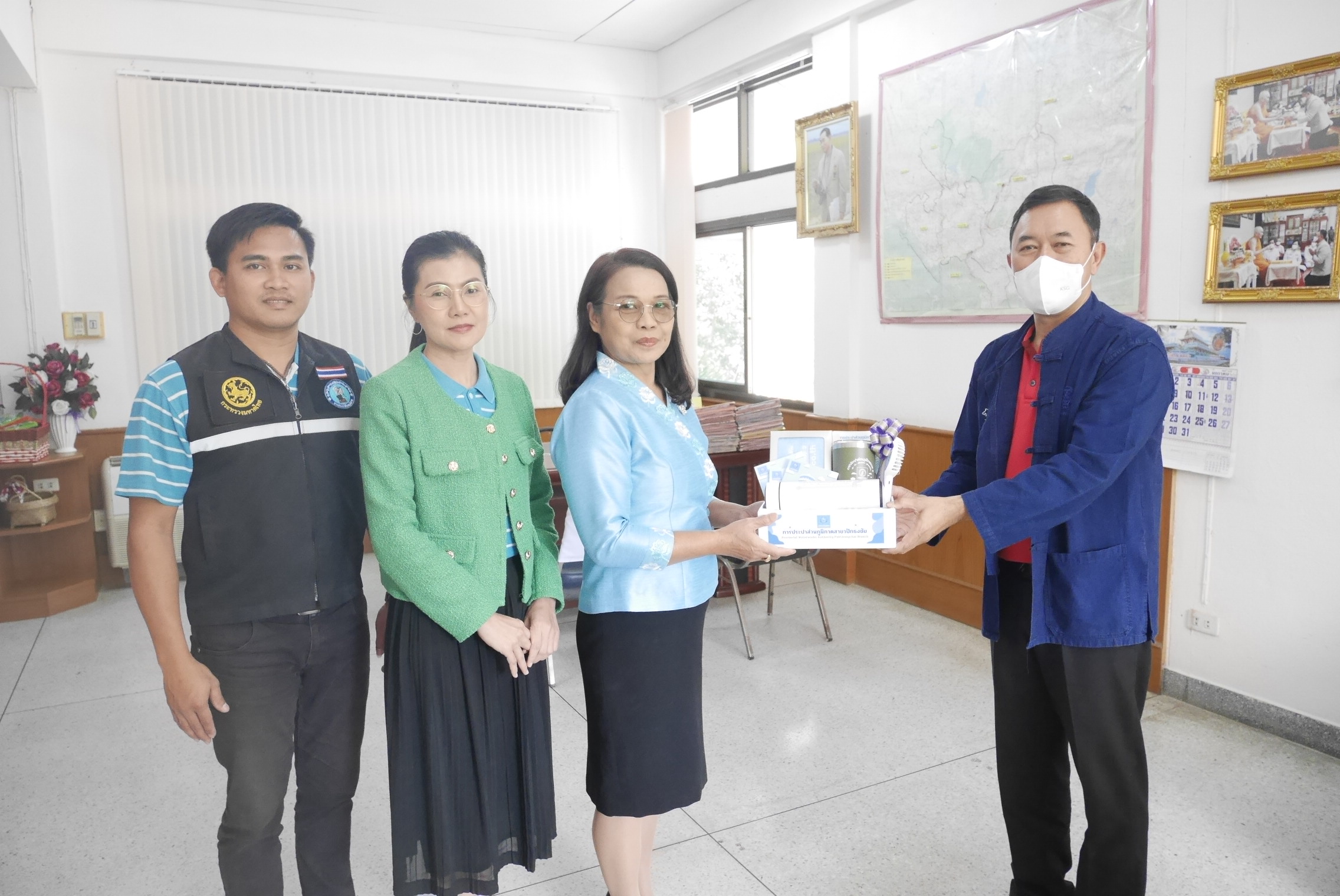การประปาส่วนภูมิภาคสาขาปักธงชัย เข้าสวัสดีปีใหม่ พุทธศักราช 2567 นายอำเภอวังน้ำเขียว