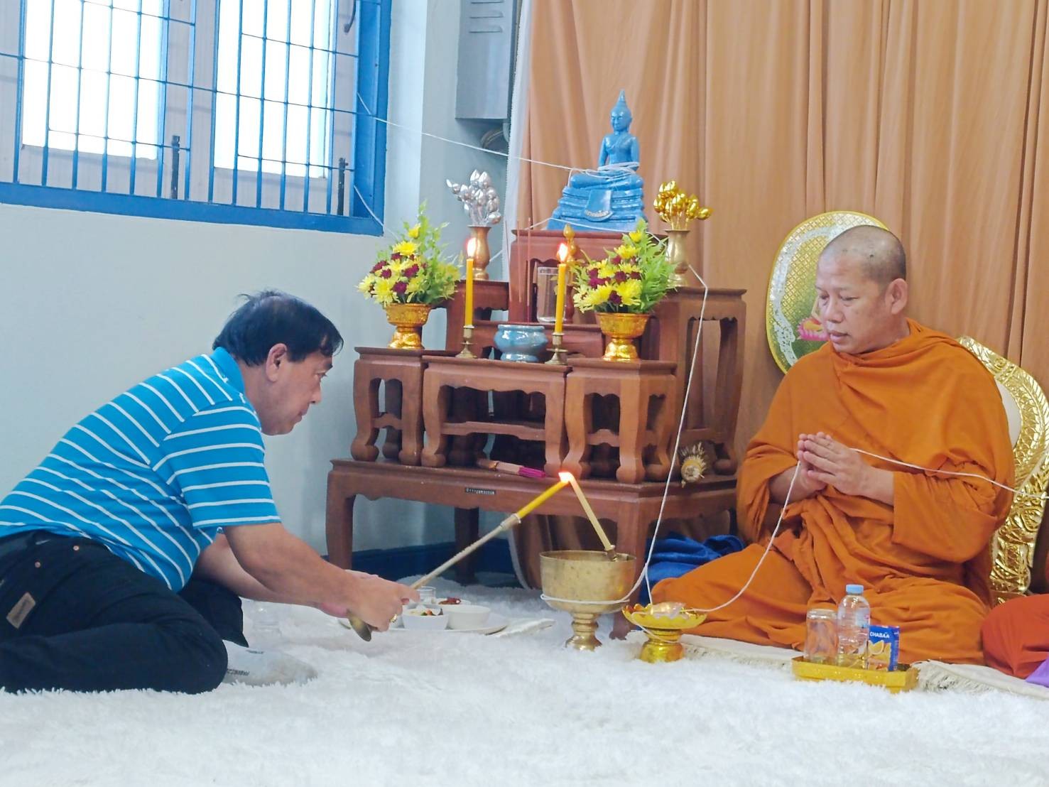 พิธีทำบุญสำนักงาน กปภ.สาขาบางปะกง