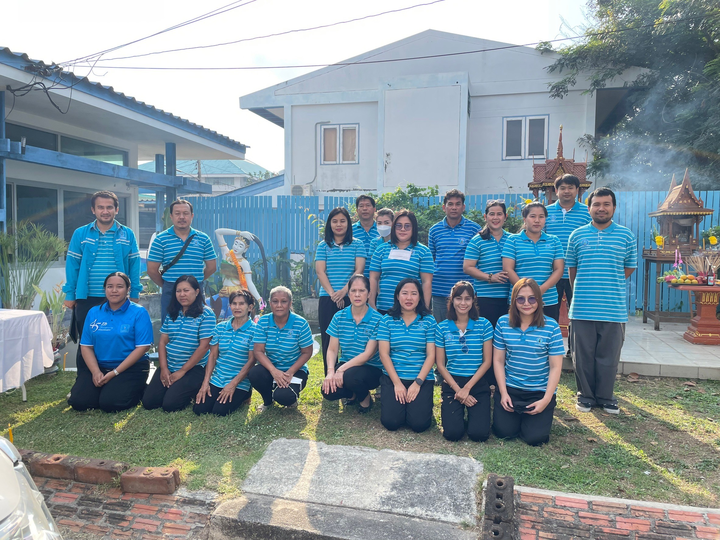 การประปาส่วนภูมิภาคสาขาฉะเชิงเทรา จัดพิธีบวงสรวงพระแม่ธรณีและสิ่งศักดิ์สิทธิ์ เนื่องในโอกาสวันสถาปนา กปภ. ครบรอบ 45 ปี