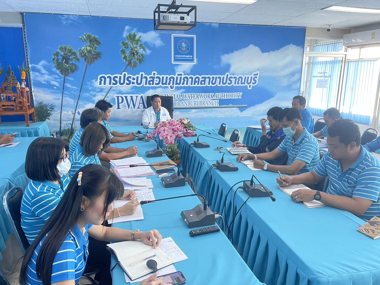 กปภ.สาขาปราณบุรี จัดกิจกรรม Morning Talk ประจำเดือนเมษายน 2567 ตามแผนกิจกรรมสร้างระบบและส่งเสริมความผูกพัน ตามยุทธศาสตร์