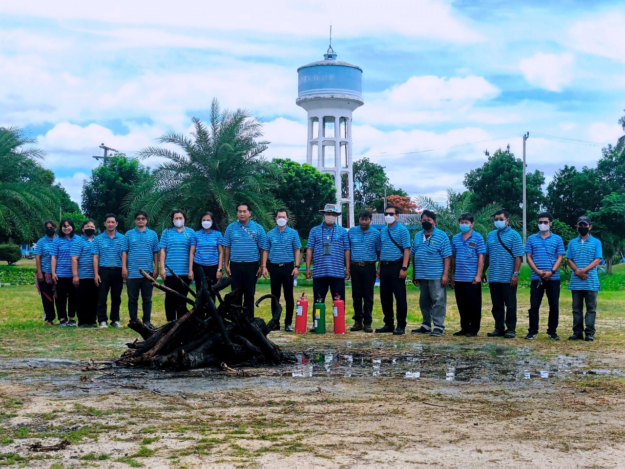 กปภ.สาขาประจวบคีรีขันธ์ ซักซ้อมระบบการบริหารความต่อเนื่องทางธรุกิจ (BCM) และซ้อมแผนตอบโต้สถานการณ์ฉุกเฉินกรณีเกิดเหตุเพลิงไหม้ ประจำปี 2567