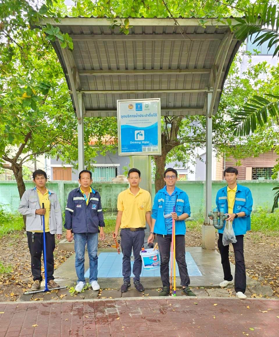 กปภ.สาขาปทุมธานี รายงานผลการดำเนินการทำความสะอาดแท่นน้ำประปาดื่มได้ เพื่อสร้างความพึงพอใจ ประทับใจ และความมั่นใจในคุณภาพน้ำของ กปภ. ให้กับลูกค้า ประจำเดือนกรกฎาคม 2567