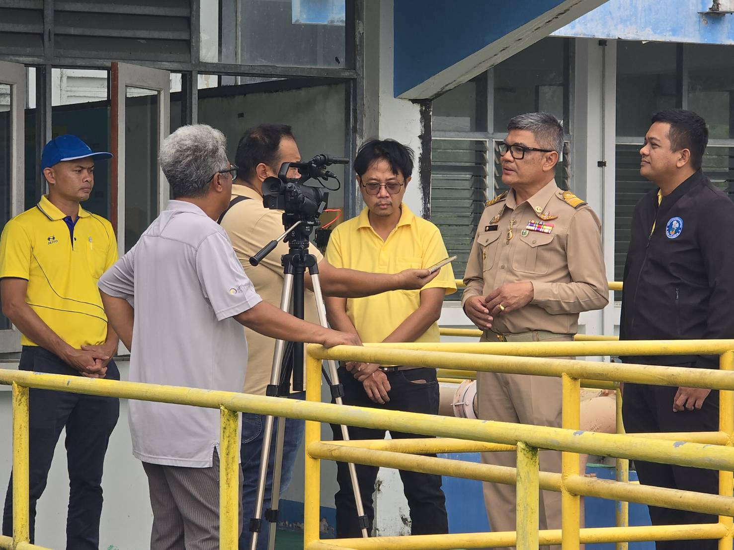 กปภ.สาขาภูเก็ต ให้สัมภาษณ์แก่ ประชาสัมพันธ์จังหวัดภูเก็ต เกี่ยวกับการบริหารจัดการน้ำของการประปาส่วนภูมิภาคจังหวัดภูเก็ต