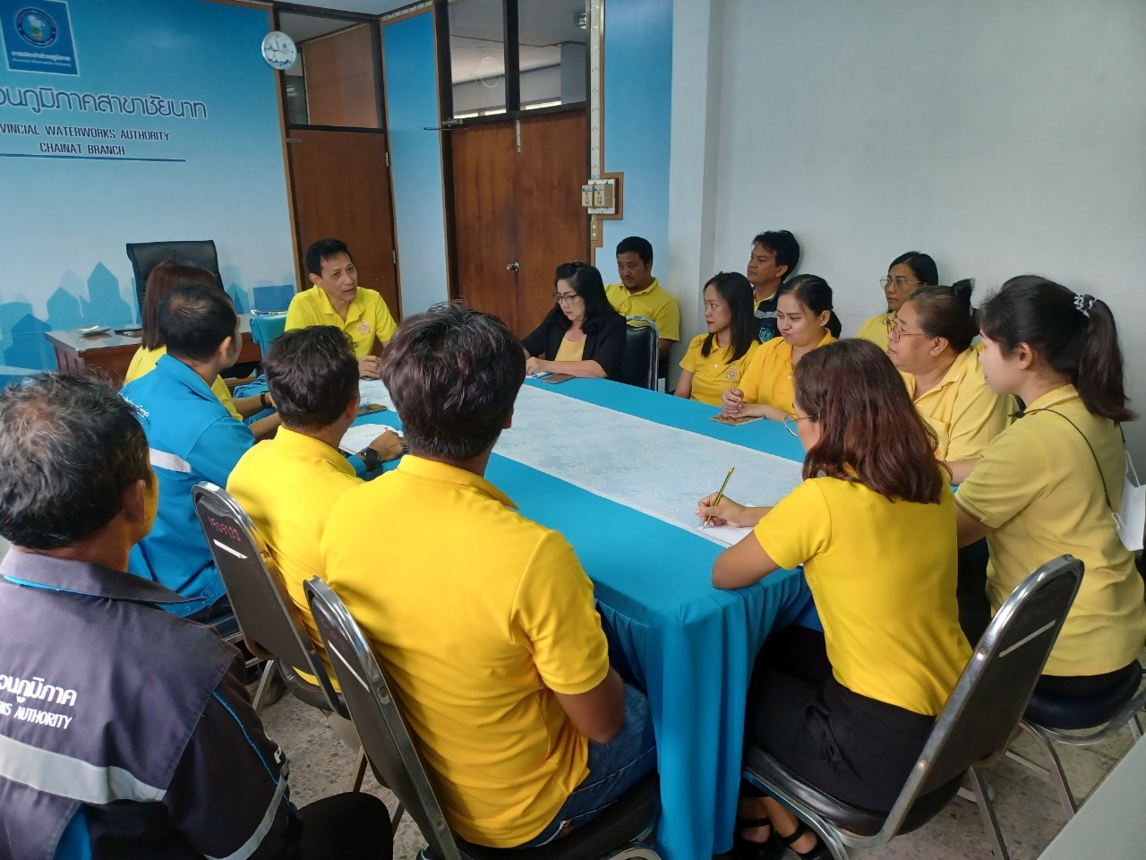 กปภ.สาขาชัยนาท  จัดกิจกรรมสนทนายามเช้า (Morning talk) ประจำเดือน ตุลาคม 2567