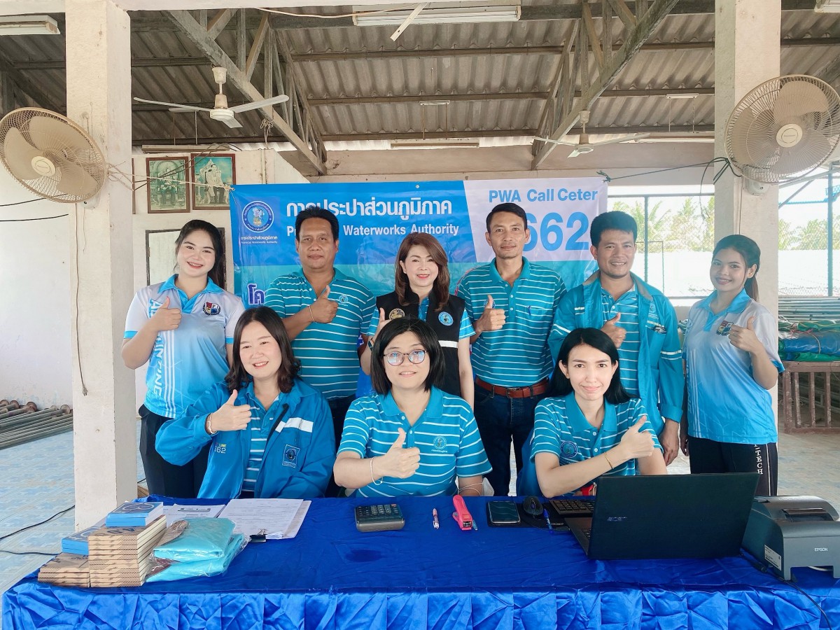 กปภ.สาขากุยบุรี ลงพื้นที่เติมใจให้กัน รับคำร้อง/รับชำระเงินค่าติดตั้งมาตรวัดน้ำนอกสถานที่ ณ ศาลาหมู่บ้าน หมู่ 7 บ้านหนองหมู ตำบลกุยบุรี อำเภอกุยบุรี จังหวัดประจวบคีรีขันธ์