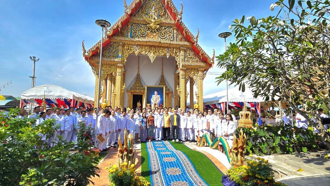 กปภ.สาขาอ้อมน้อย ร่วมพิธีสมโภชและถวายผ้าพระกฐินพระราชทานของการประปาส่วนภูมิภาค ประจำปี 2567 ณ วัดบัวงาม พระอารามหลวง  จ.ราชบุรี