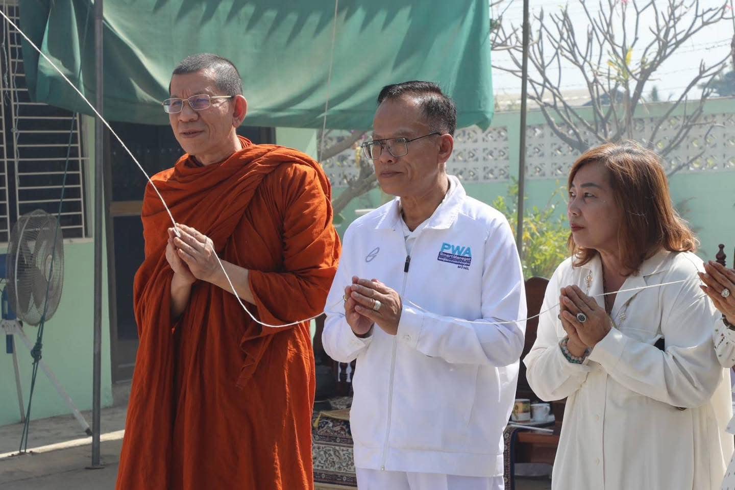 กปภ.สาขาสมุทรสาคร (พ) เข้าร่วมพิธีเททองหล่อพระพุทธมงคลชนะมาร องค์พระแม่ธรณีสักขีพยาน