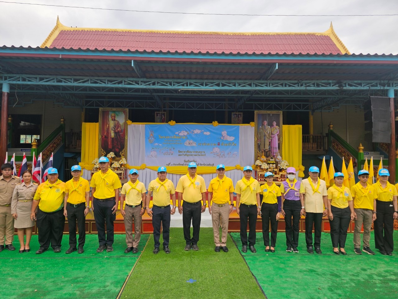 กปภ.สาขากบินทร์บุรี  สนับสนุนน้ำดื่มบรรจุขวดตราสัญลักษณ์ กปภ.  และเข้าร่วมกิจกรรมจิตอาสาพัฒนาแหล่งศิลปวัฒนธรรมท้องถิ่น