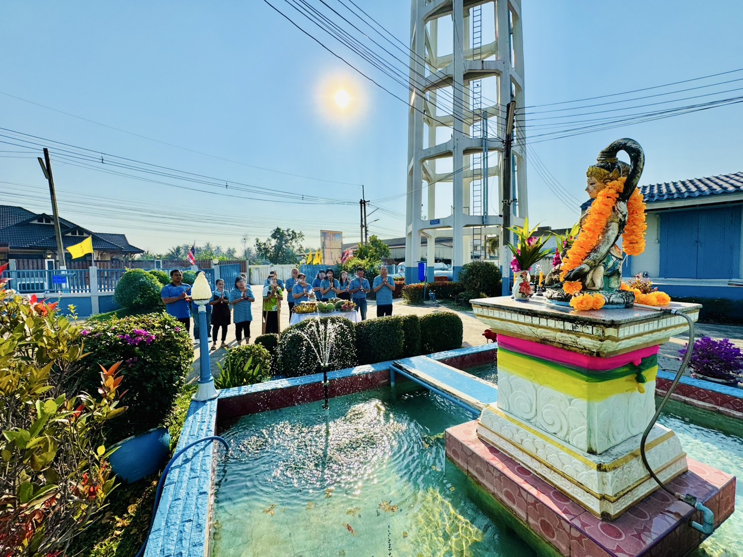 กปภ. สาขาสามพราน จัดพิธีสักการะบูชาพระแม่ธรณี