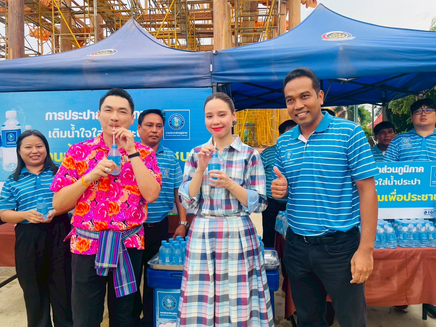 กปภ.สาขาท่ามะกา เข้าร่วมต้อนรับรัฐมนตรีช่วยว่าการกระทรวงมหาดไทย เปิดกิจกรรมมหกรรมจัดแสดงและจำหน่ายผลิตภัณฑ์ชุมชน เสน่ห์ศิลป์ ถิ่นเมืองกาญจน์ ครั้งที่ 3 ภายใต้แนวคิดฤดูกาญจน์แห่งความเบิกบาน สงกรานต์ ลาวเวียง วันอังคารที่ 15 เมษายน 2568