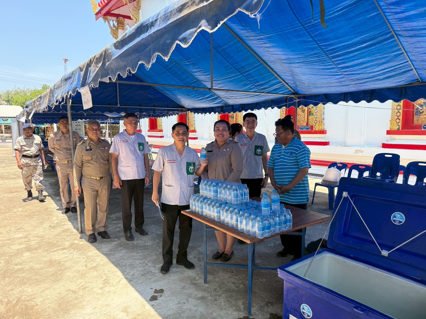 กปภ.สาขาสวรรคโลก เข้าร่วมโครงการ "หน่วยบำบัดทุกข์ บำรุงสุข สร้างรอยยิ้มให้ประชาชน" จังหวัดสุโขทัย ปีงบประมาณ พ.ศ. 2568