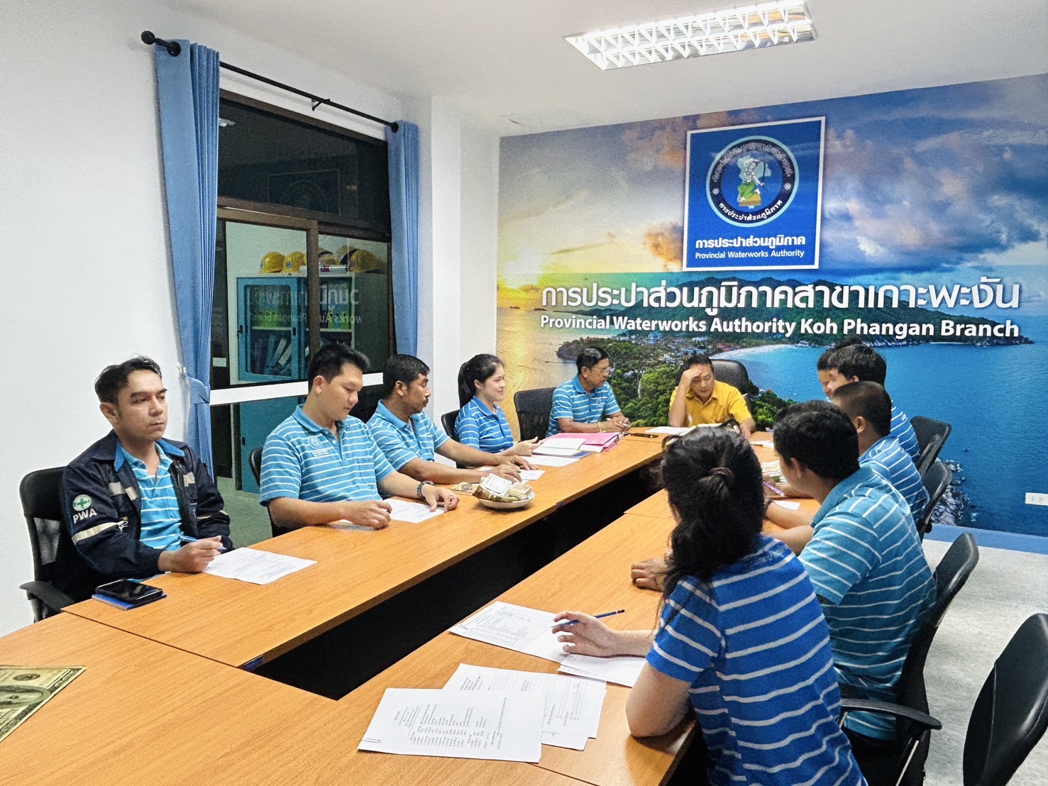 การประปาส่วนภูมิภาคสาขาเกาะพะงัน จัดกิจกรรมสนทนายามเช้า (Morning Talk) ครั้งที่ 8/2568