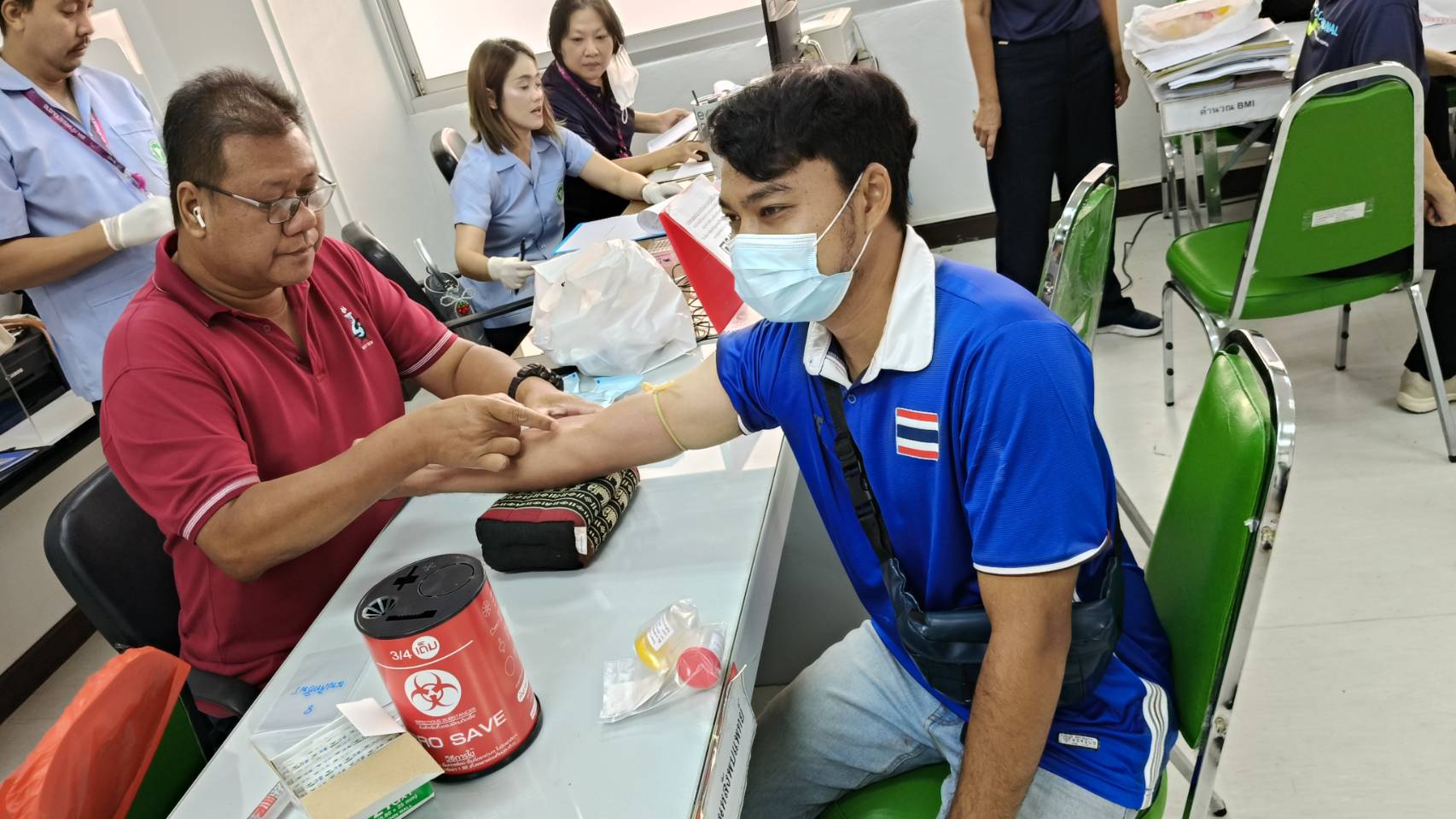 การประปาส่วนภูมิภาคสาขาเลาขวัญ จัดกิจกรรมตรวจสุขภาพประจำปี 2568