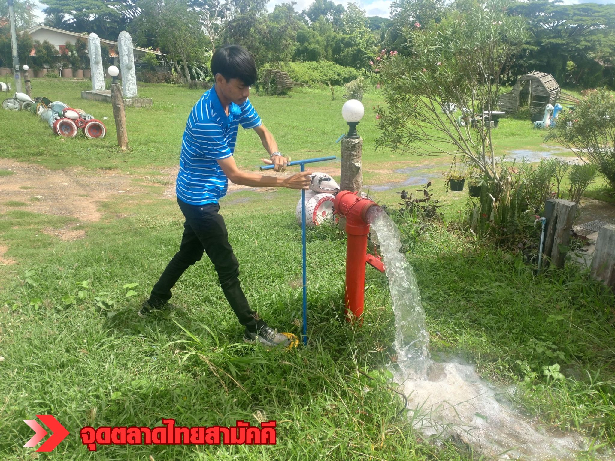 กปภ.สาขาปักธงชัย เติมรอยยิ้ม สร้างความประทับใจ นำน้ำประปาที่สะอาดมาสู่ครัวเรือน