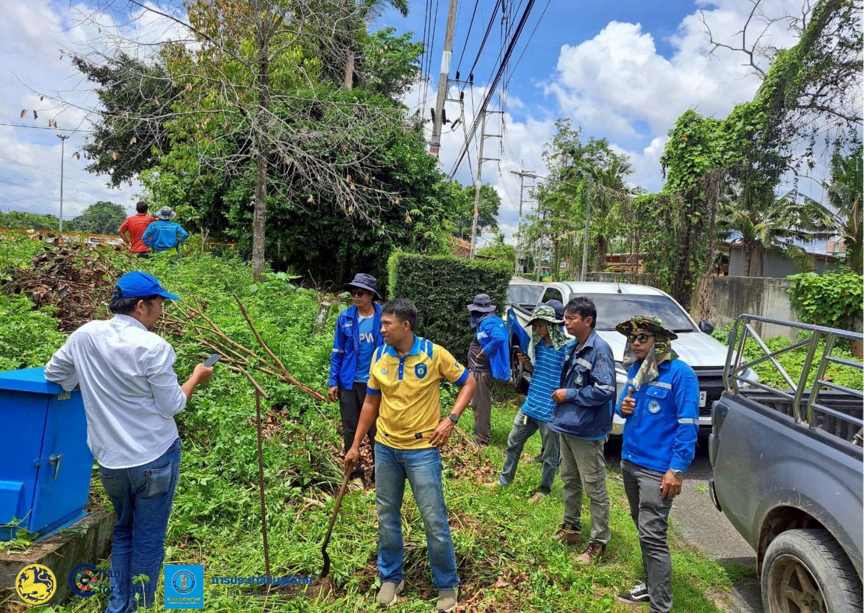กปภ.สาขาเวียงสระ ลงพื้นที่หาท่อรั่ว DMA 01-02 หลังแขวงทางหลวงเวียงสระ อ.เวียงสระ จ.สุราษฎร์ธานี