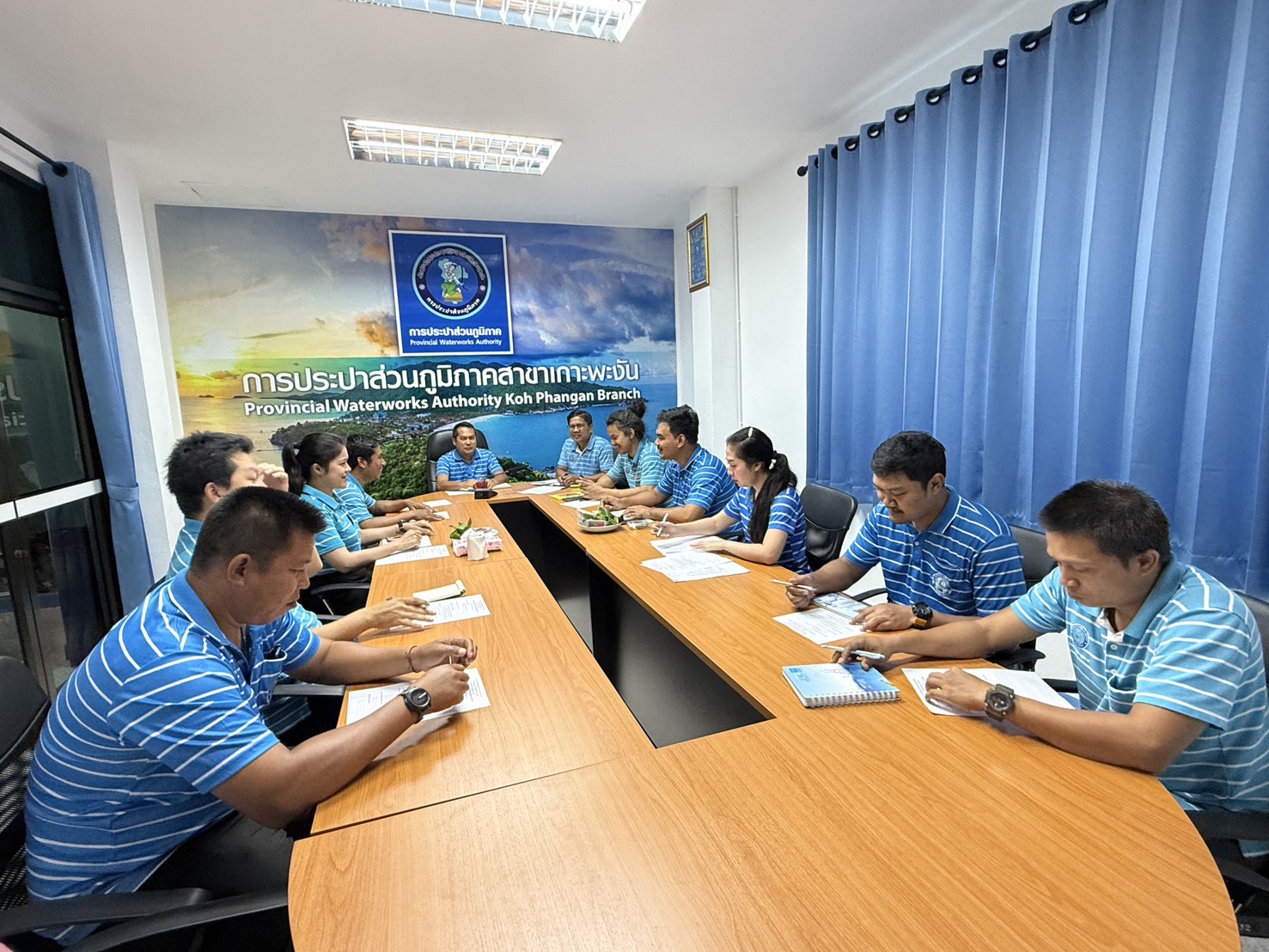 การประปาส่วนภูมิภาคสาขาเกาะพะงัน จัดกิจกรรมสนทนายามเช้า (Morning Talk) ครั้งที่ 9/2568 วันศุกร์ที่ 6 มิถุนายน 2568