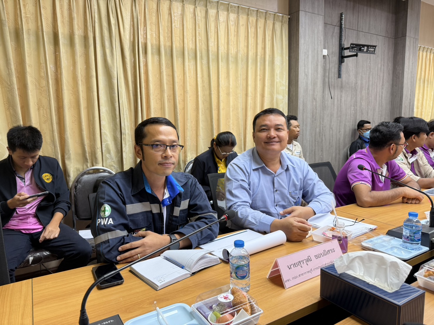 กปภ.สาขาราชบุรี เข้าประชุมเพื่อหารือการแก้ไขปัญหางานสาธารณูปโภคที่อาจติดขัดงานก่อสร้าง