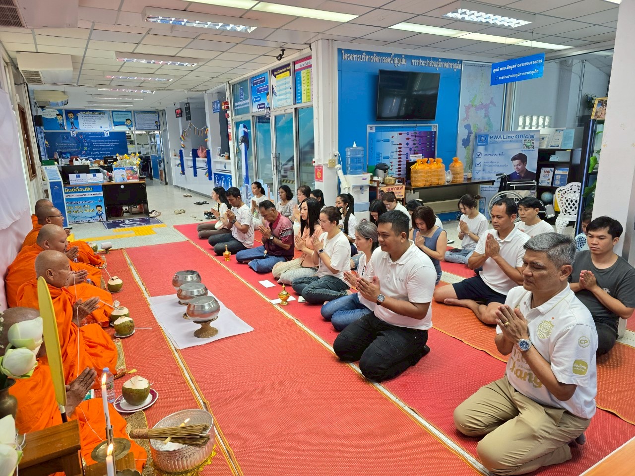 กปภ.สาขาภูเก็ต จัดกิจกรรมทำบุญสำนักงาน และสักการะศาลพระแม่ธรณีวิสุทธิสรรพสักขีบารมีธำรงชล
