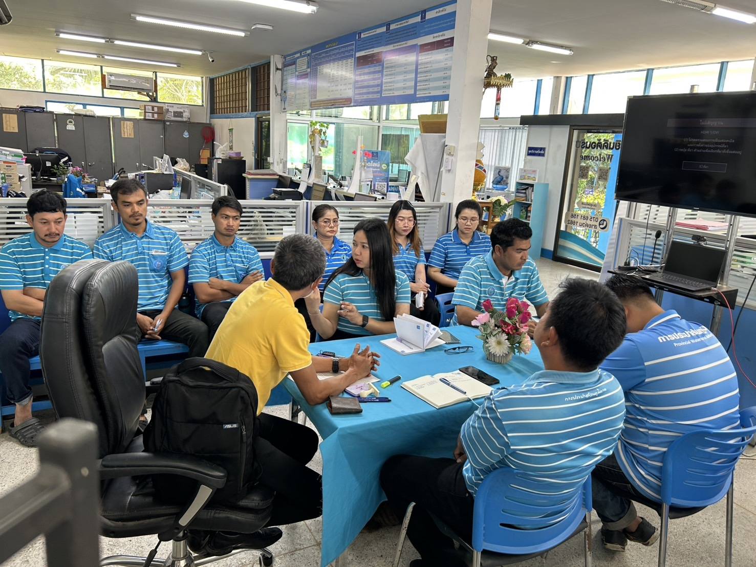 การประปาส่วนภูมิภาคสาขาอ่าวลึก ร่วมจัดกิจกรรมสนทนายามเช้า (Morning Talk) ครั้งที่ 9/2568 ประจำเดือนมิถุนายน 2568