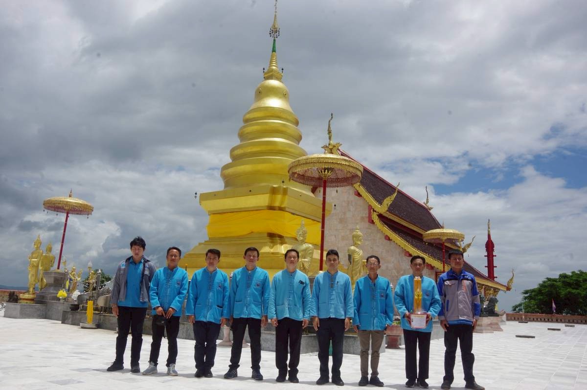 กปภ.สาขาเทิง ถวายเทียนพรรษา ประจำปี 2568 ณ วัดพระธาตุจอมจ้อ ตำบลเวียง อำเภอเทิง จังหวัดเชียงราย