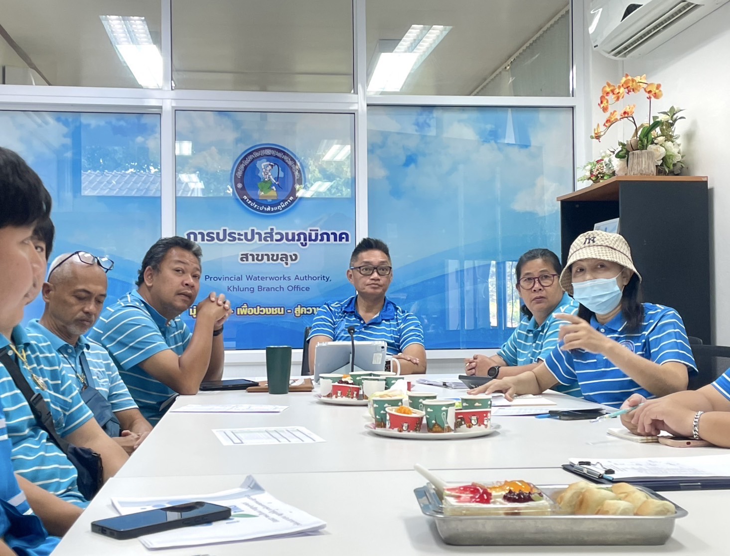 กปภ.สาขาขลุง จัดกิจกรรมสนทนายามเช้า (Morning Talk) ครั้งที่ 9/2568