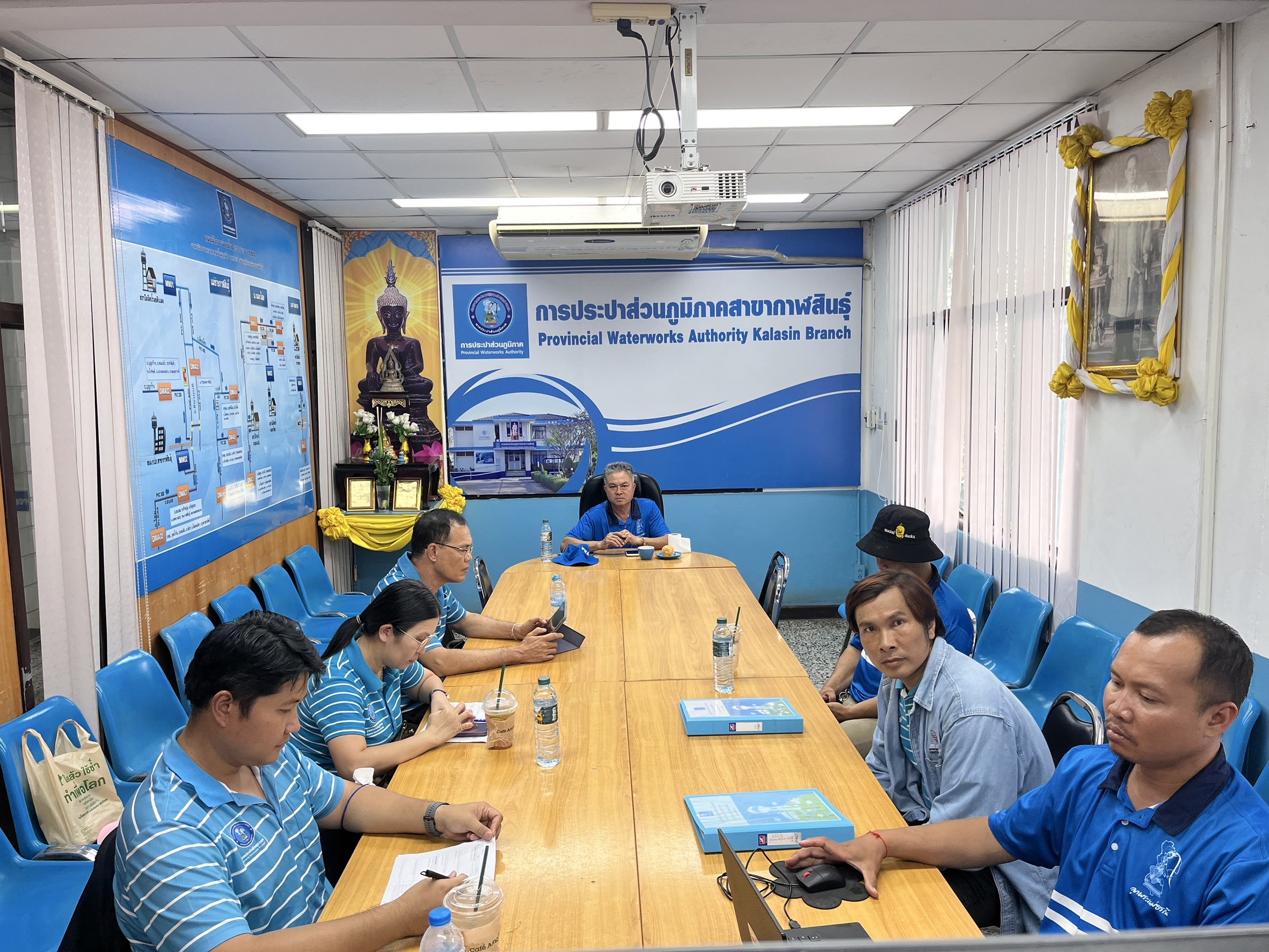 กรค.6 ลงพื้นที่ตรวจประเมินโครงการจัดการน้ำสะอาด (WSP) และโครงการสถานีผลิตน้ำดีเด่น ของ กปภ.ข.6 ประจำปี 2568 ณ กปภ.สาขากาฬสินธุ์