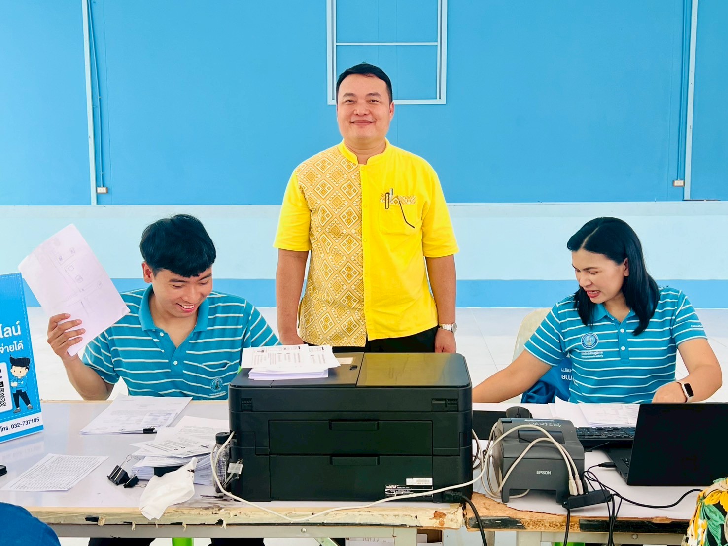 กปภ.สาขาราชบุรี "ออกให้บริการรับชำระเงินค่าติดตั้งประปาใหม่ เพิ่มผู้ใช้น้ำ 78 ราย" ในพื้นที่ ตำบลตาหลวง อำเภอดำเนินสะดวก จังหวัดราชบุรี