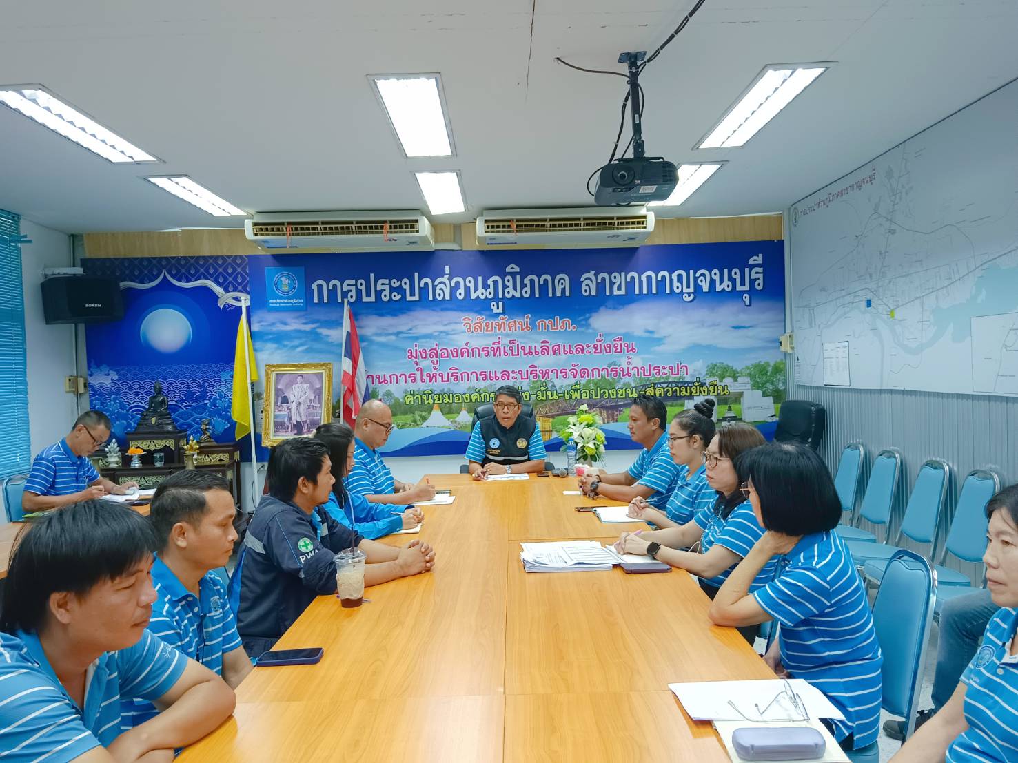 กปภ.สาขากาญจนบุรี จัดกิจกรรมสนทนายามเช้า (Morning Talk) ครั้งที่ 12/2568