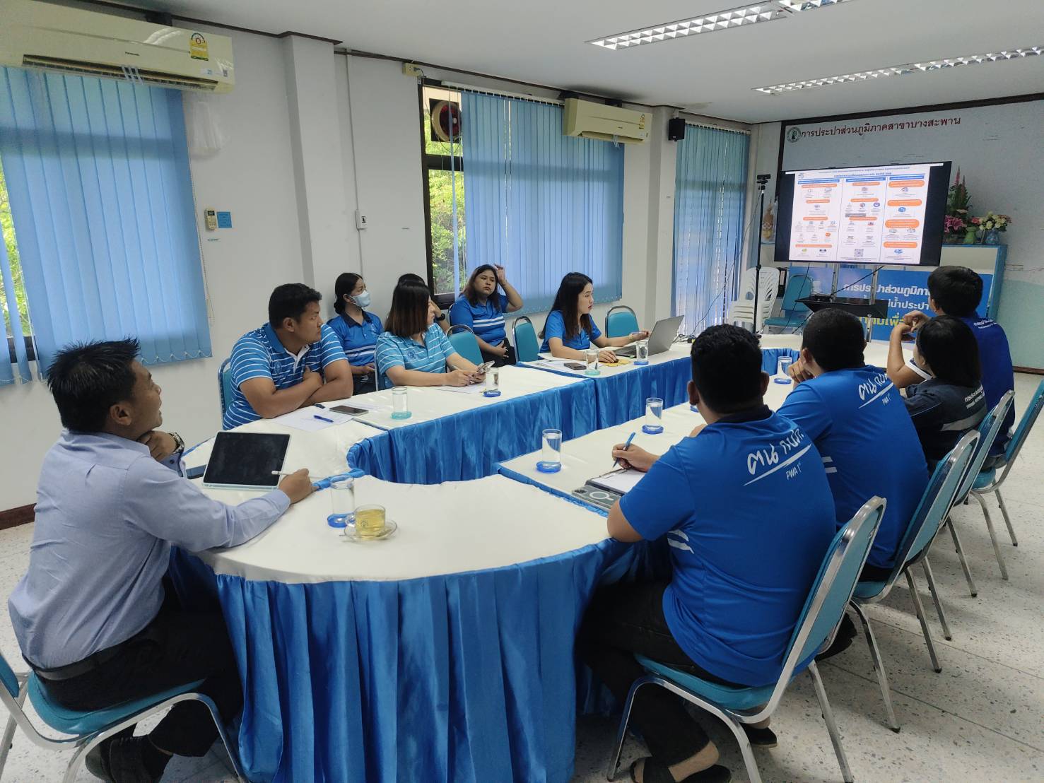 กปภ.สาขาบางสะพาน จัดกิจกรรมสนทนายามเช้า (Morning Talk) ครั้งที่ 5/2568  ประจำเดือนมีนาคม 2568