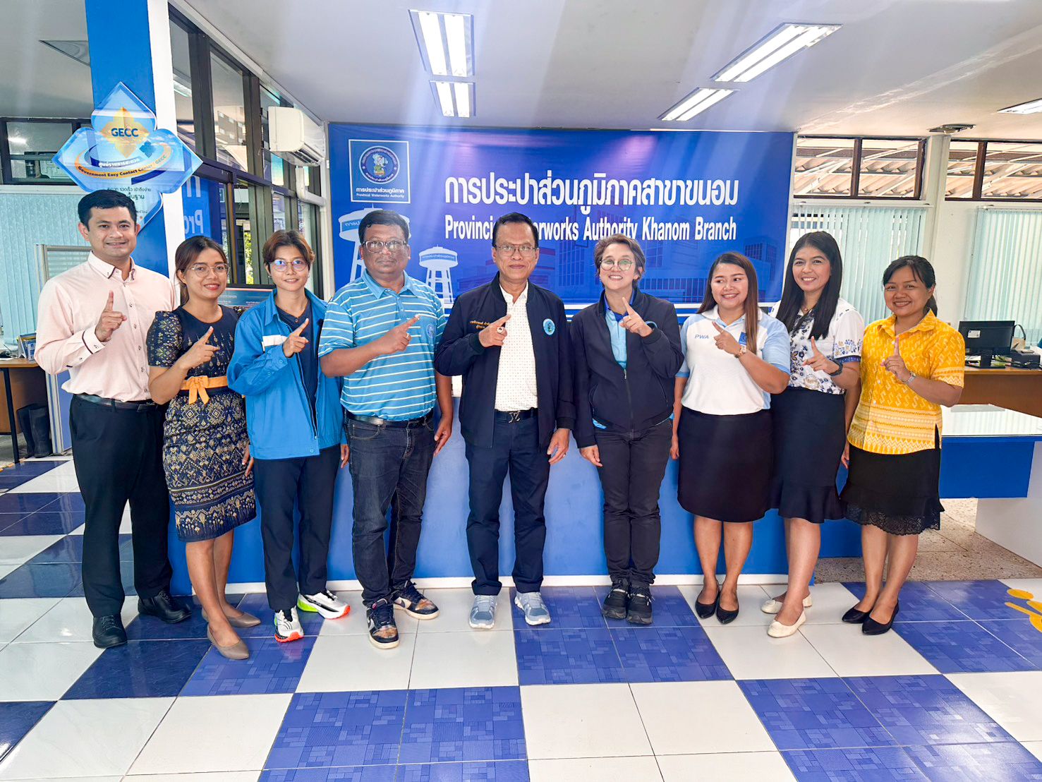 นายจักรพงศ์ คำจันทร์ ผู้ว่าการการประปาส่วนภูมิภาค ได้ลงพื้นที่ตรวจเยี่ยม การประปาส่วนภูมิภาคสาขาขนอม