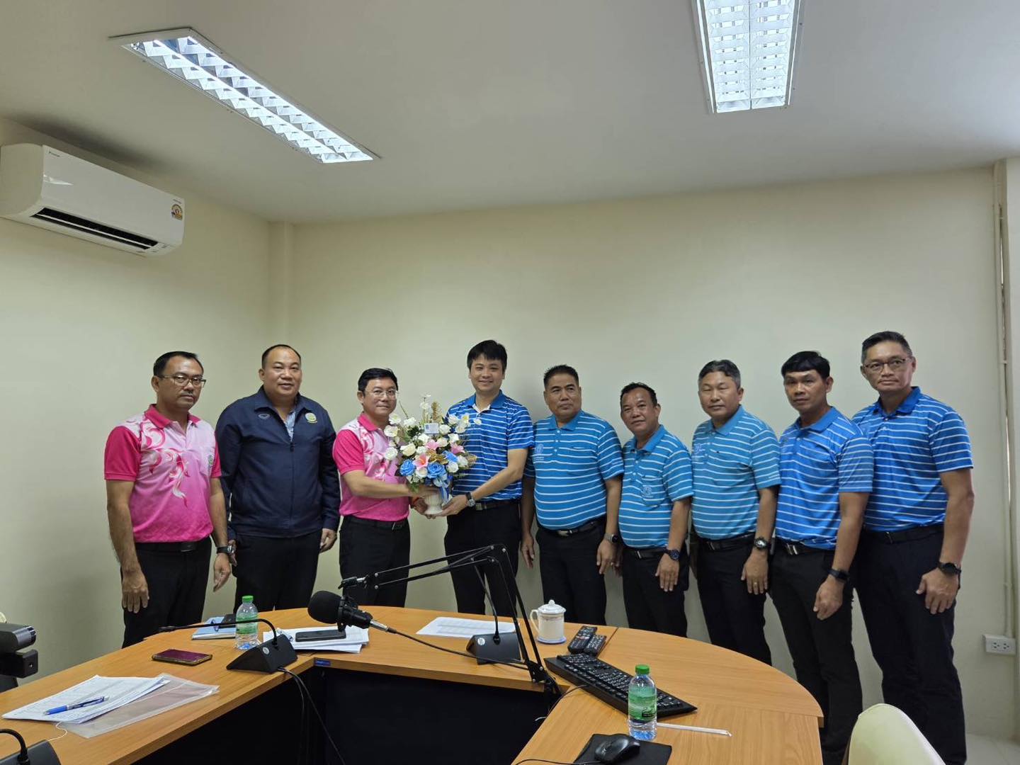 กปภ.ข.1 เข้าแสดงความยินดีและหารือแนวทางการบริหารจัดการน้ำกับผู้อำนวยการโครงการชลประทานฉะเชิงเทรา