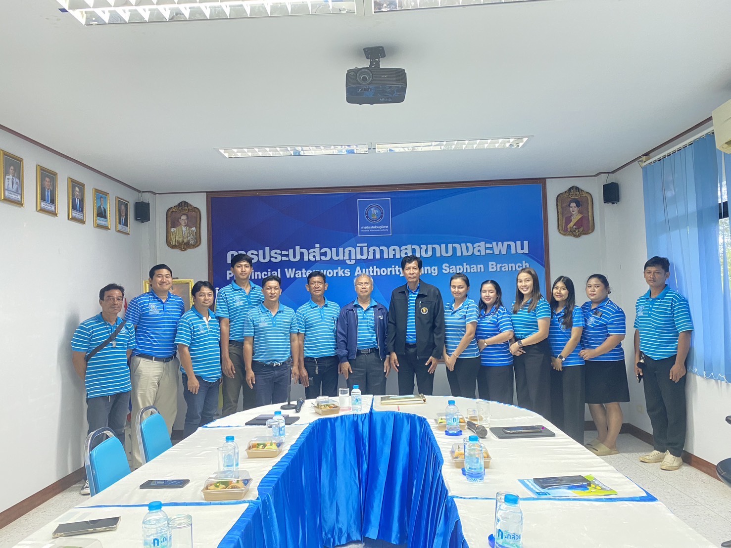 การประปาส่วนภูมิภาคสาขาบางสะพานให้การต้อนรับ รองผู้ว่าการ ปฏิบัติการ 4 ลงพื้นที่ตรวจเยี่ยม กปภ.สาขาบางสะพาน