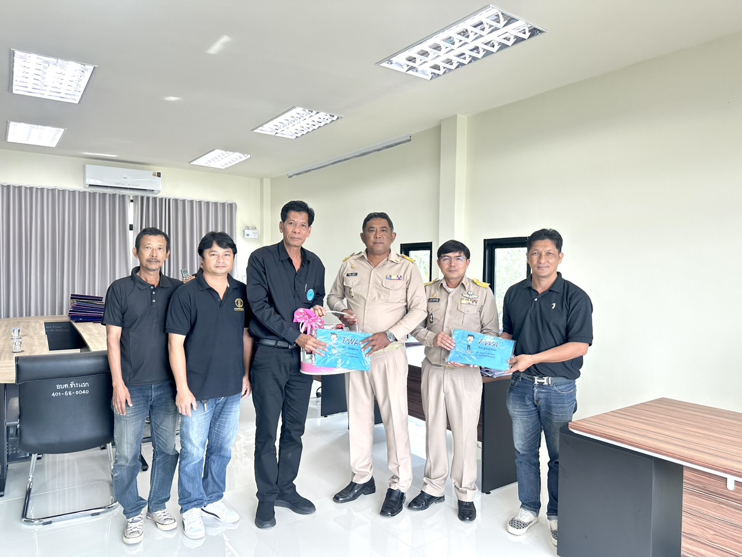 การประปาส่วนภูมิภาคสาขาบางสะพาน เข้าพบหน่วยงานราชการในพื้นที่ เนื่องในโอกาสเข้ารับตำแหน่งผู้จัดการสาขา