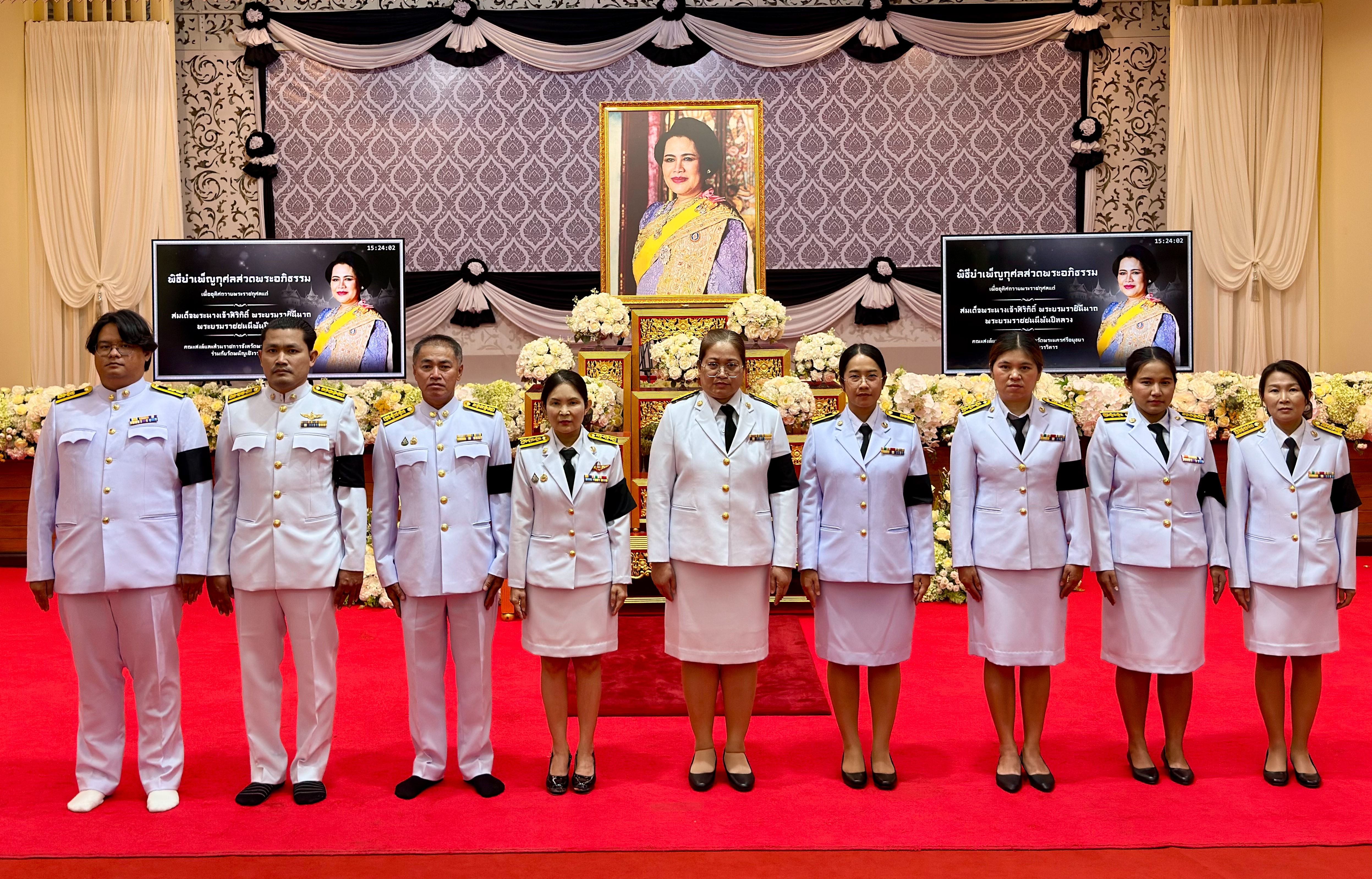 กปภ.พระนครศรีอยุธยา ร่วมพิธีสวดพระอภิธรรม ถวายพระราชกุศลแด่ สมเด็จพระพันปีหลวง