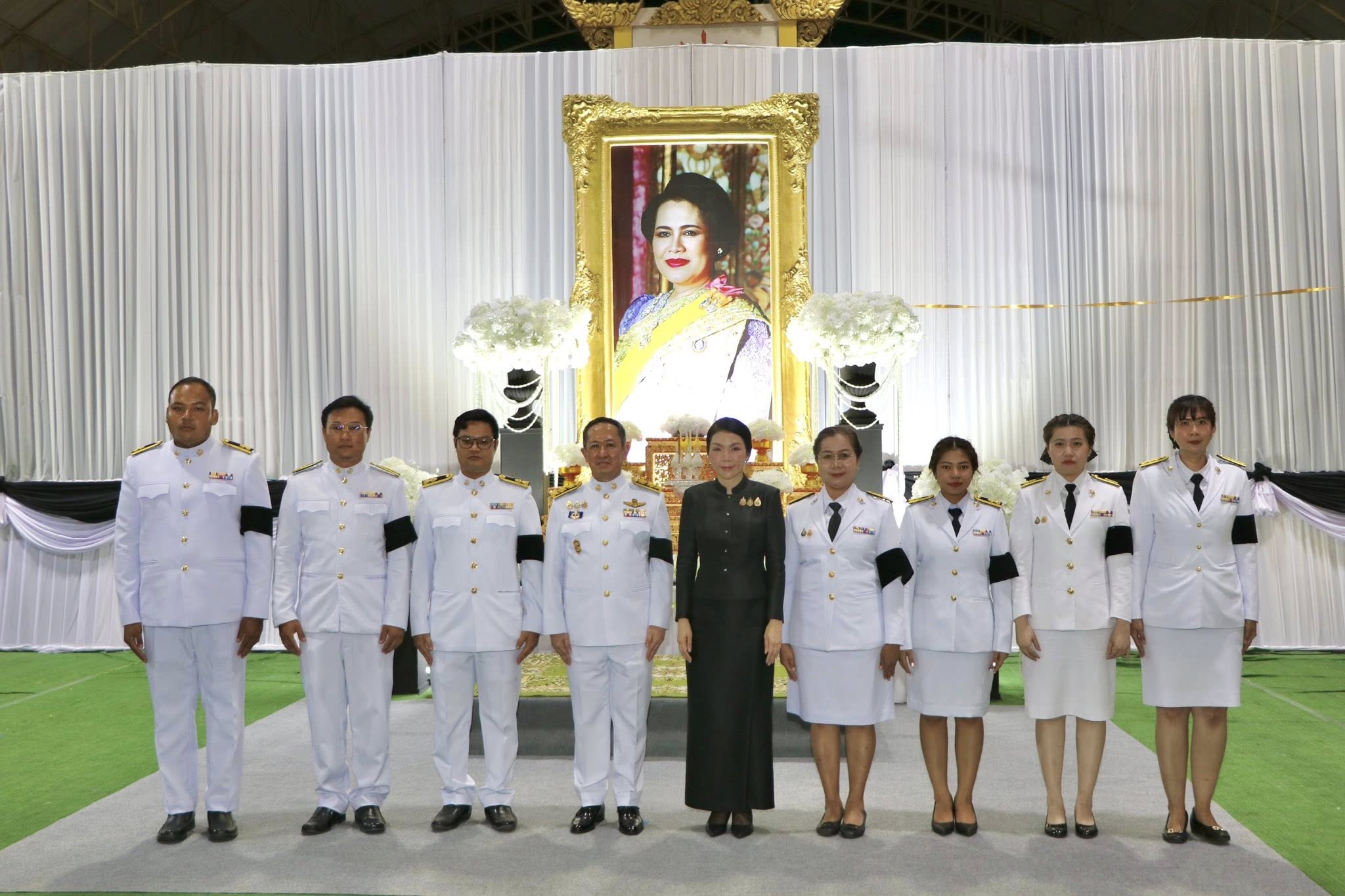 กปภ.สาขาสมุทรสาคร (พ) ร่วมพิธีบำเพ็ญกุศลปัณรสมวาร (15 วัน) ถวายเป็นพระราชกุศล สมเด็จพระนางเจ้าสิริกิติ์ พระบรมราชินีนาถ พระบรมราชชนนีพันปีหลวง