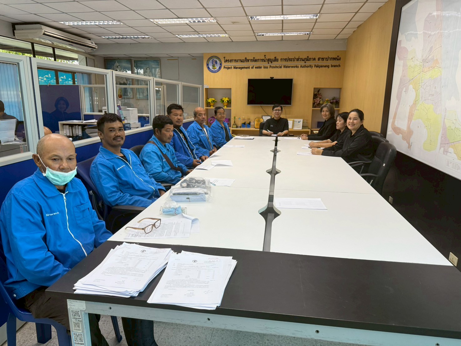 กปภ.สาขาปากพนัง จัดประชุมซักซ้อม การจัดประเภทผู้ใช้น้ำและการดำเนินการปฏิบัติงานจ้างเหมาอ่านมาตรด้วยเครื่องมืออ่านมาตร  ครั้งที่ 1 ประจำปีงบประมาณ 2569
