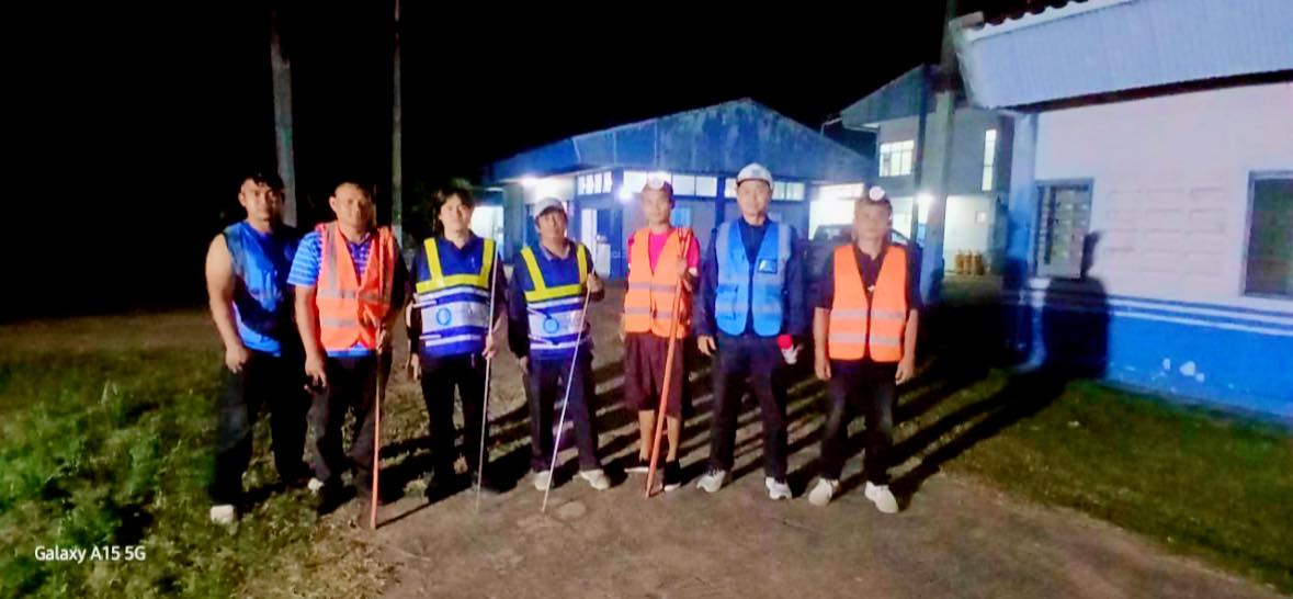 การประปาส่วนภูมิภาคสาขาบ้านไผ่ ทำการออกสำรวจหาท่อแตกรั่ว โดยวิธี Passive Control