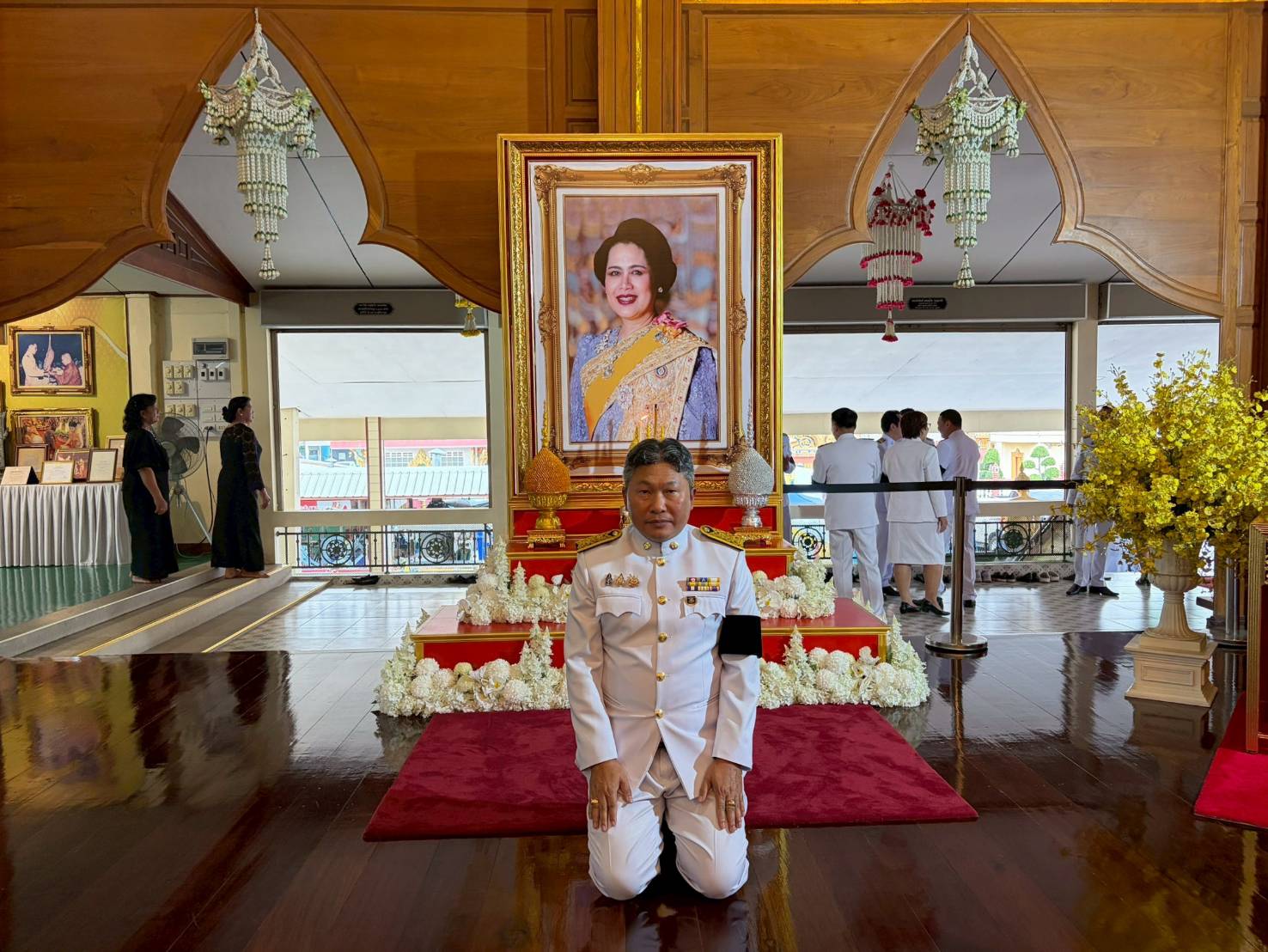 กปภ.สาขาบางปะกง ร่วมพิธีบำเพ็ญกุศลปัญญาสมวาร (50 วัน) ถวายเป็นพระราชกุศล สมเด็จพระนางเจ้าสิริกิติ์ พระบรมราชินีนาถ พระบรมราชชนนีพันปีหลวง