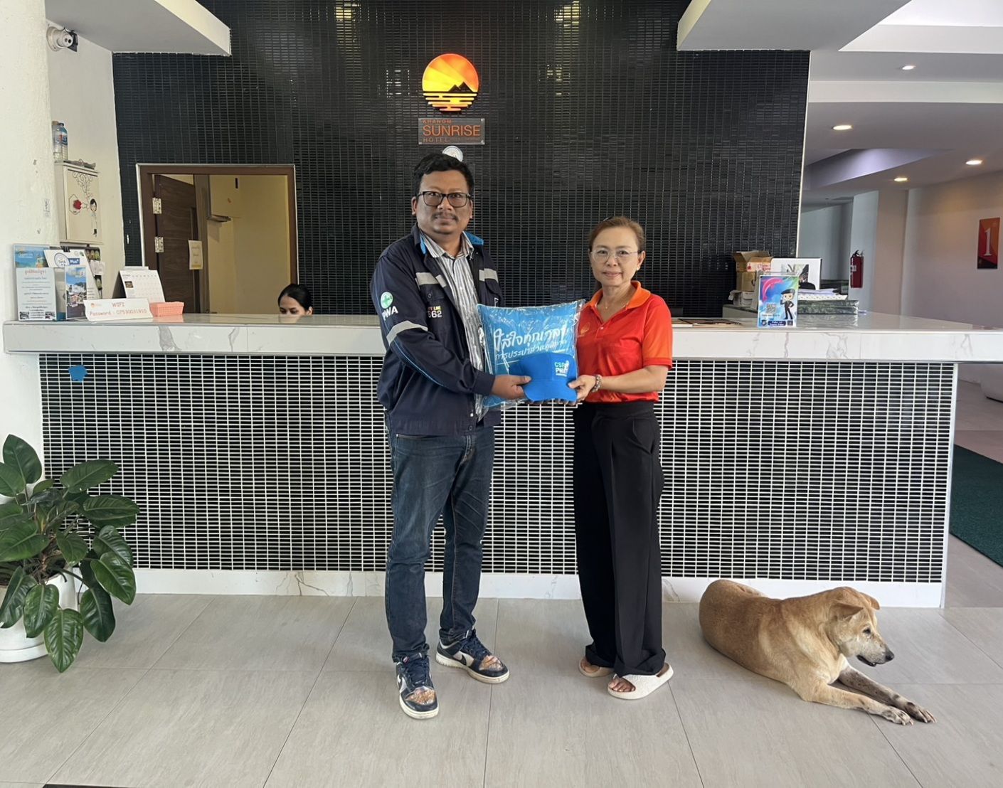 กปภ.สาขาขนอม ลงพื้นที่พบปะผู้ใช้น้ำรายใหญ่ ในเขตพื้นที่การให้บริการของ กปภ.สาขาขนอม ภายใต้กิจกรรมมุ่งมั่นเพื่อปวงชน เติมใจให้กัน ไตรมาส 1/2569