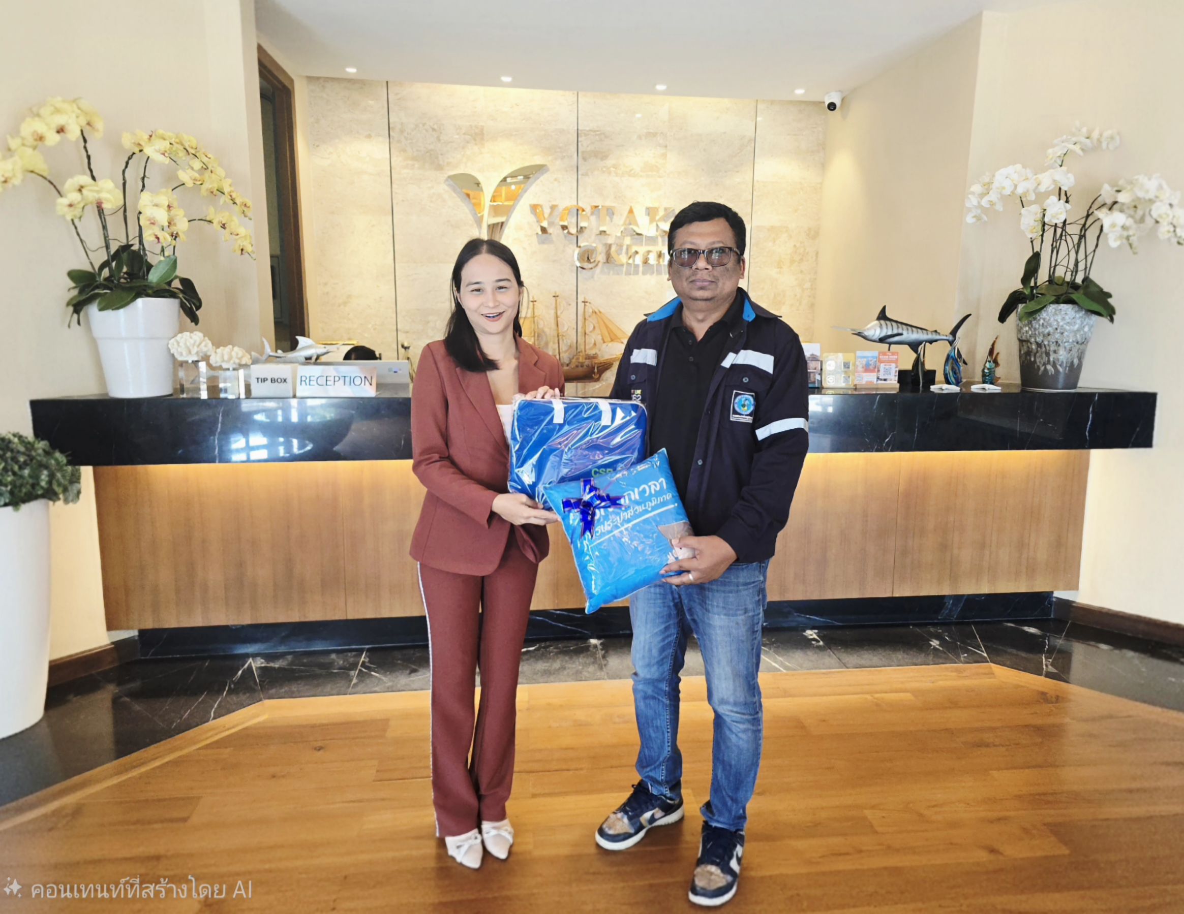 กปภ.สาขาขนอม ลงพื้นที่พบปะผู้ใช้น้ำรายใหญ่ ในเขตพื้นที่การให้บริการของ กปภ.สาขาขนอม ภายใต้กิจกรรมมุ่งมั่นเพื่อปวงชน เติมใจให้กัน ไตรมาส 2/2569