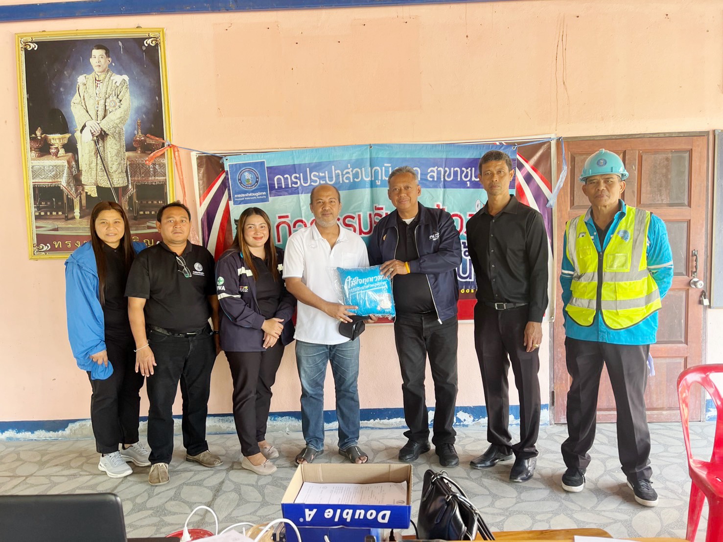 การประปาส่วนภูมิภาคสาขาชุมพร ดำเนินกิจกรรมรับคำร้องขอติดตั้งมาตรวัดน้ำรายใหม่  ณ ศาลาประชาคม หมู่ 2 ตำบลสะพลี อำเภอปะทิว จังหวัดชุมพร