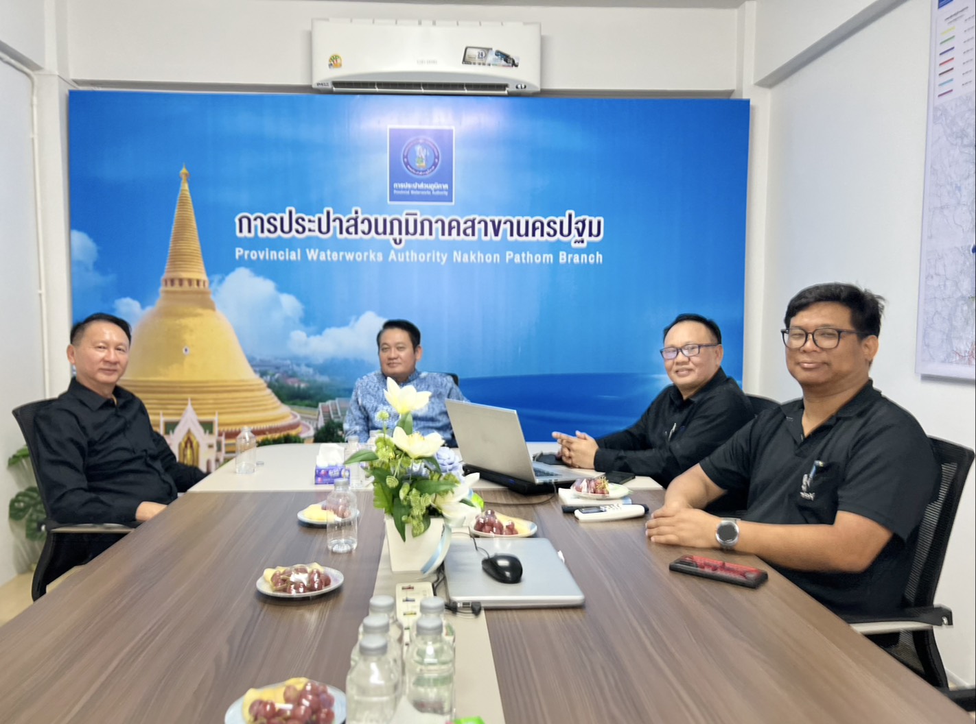 การประปาส่วนภูมิภาคสาขานครปฐม ให้การต้อนรับคณะผู้บริหารจากสายงานดิจิทัลและสารสนเทศ และสำนักสื่อสารองค์กรและลูกค้าสัมพันธ์