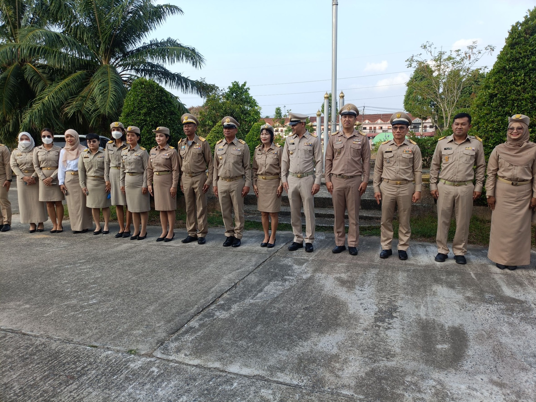 กปภ. สาขาคลองท่อม เข้าร่วมกิจกรรมเคารพธงชาติ