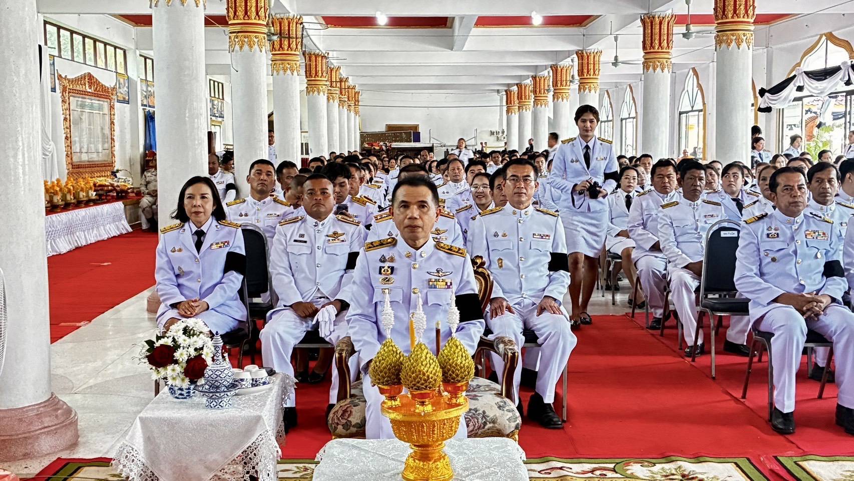 กปภ.สาขาบางสะพาน ร่วมพิธีบำเพ็ญกุศลครบ 100 วัน (สตมวาร) น้อมรำลึกในพระมหากรุณาธิคุณ พระบรมราชชนนีพันปีหลวง