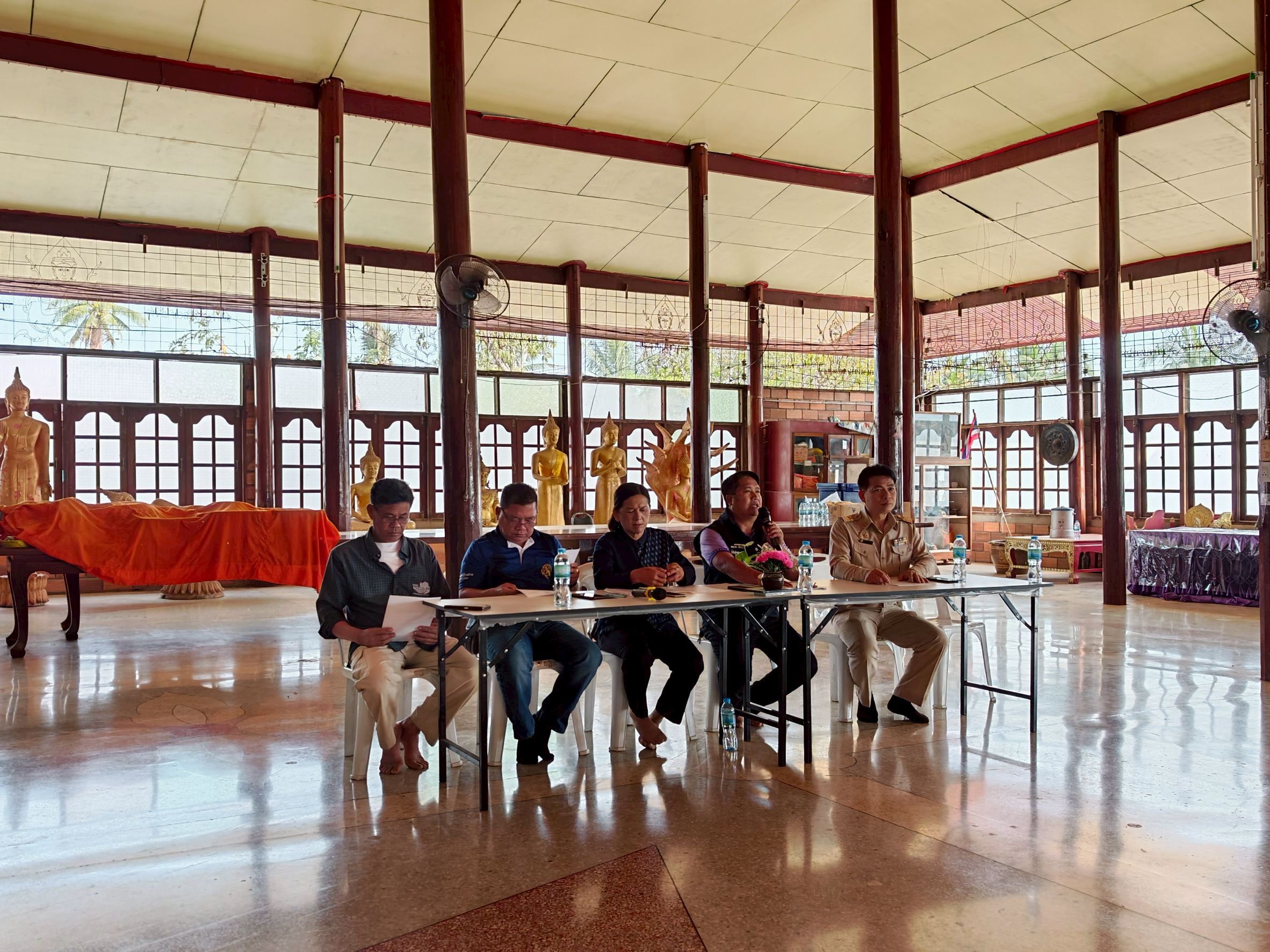 การประปาส่วนภูมิภาคสาขานครไทย ประชุมร่วมกับผู้นำชุมชนและ ประชาชนผู้มีส่วนได้ส่วนเสียอ่างเก็บน้ำห้วยน้ำคูบ