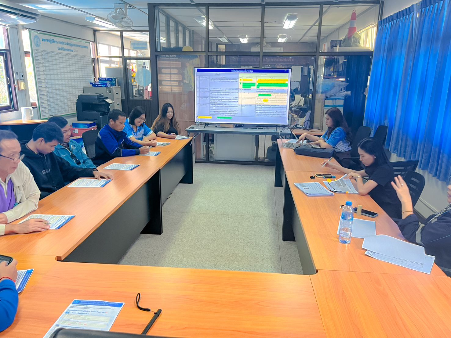 กปภ.สาขาพนมสารคาม จัดประชุมซักซ้อมความเข้าใจการจัดประเภทผู้ใช้น้ำร่วมกับ บริษัท เจบี ซัคเซส จำกัด เพื่อยกระดับมาตรฐานการบริการและประสิทธิภาพการจัดเก็บรายได้