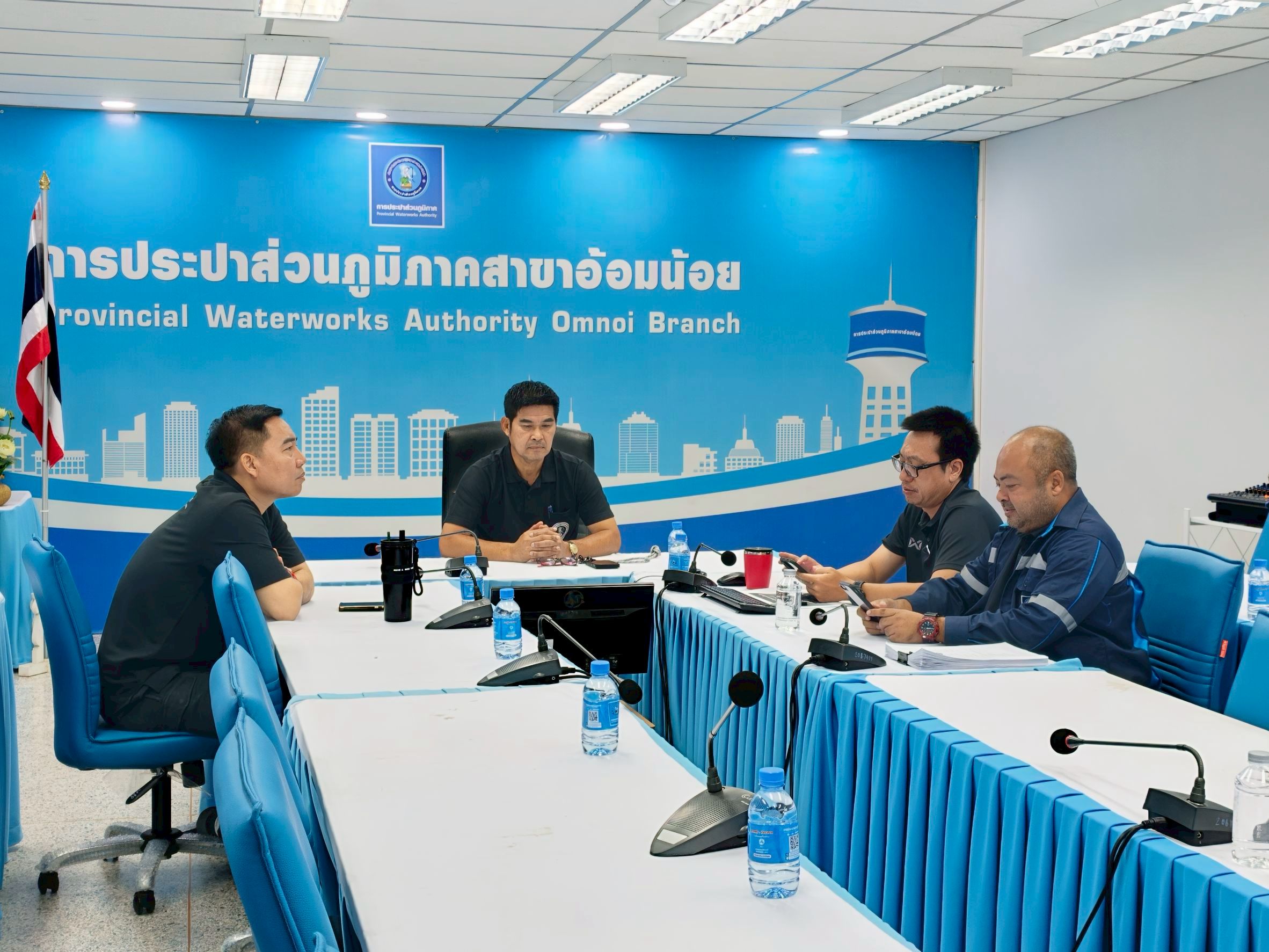 กปภ.สาขาอ้อมน้อย ร่วมประชุมคณะทำงานกำกับดูแลการบริหารจัดการน้ำสูญเสีย ระดับสายงาน  ครั้งที่ 5/2569