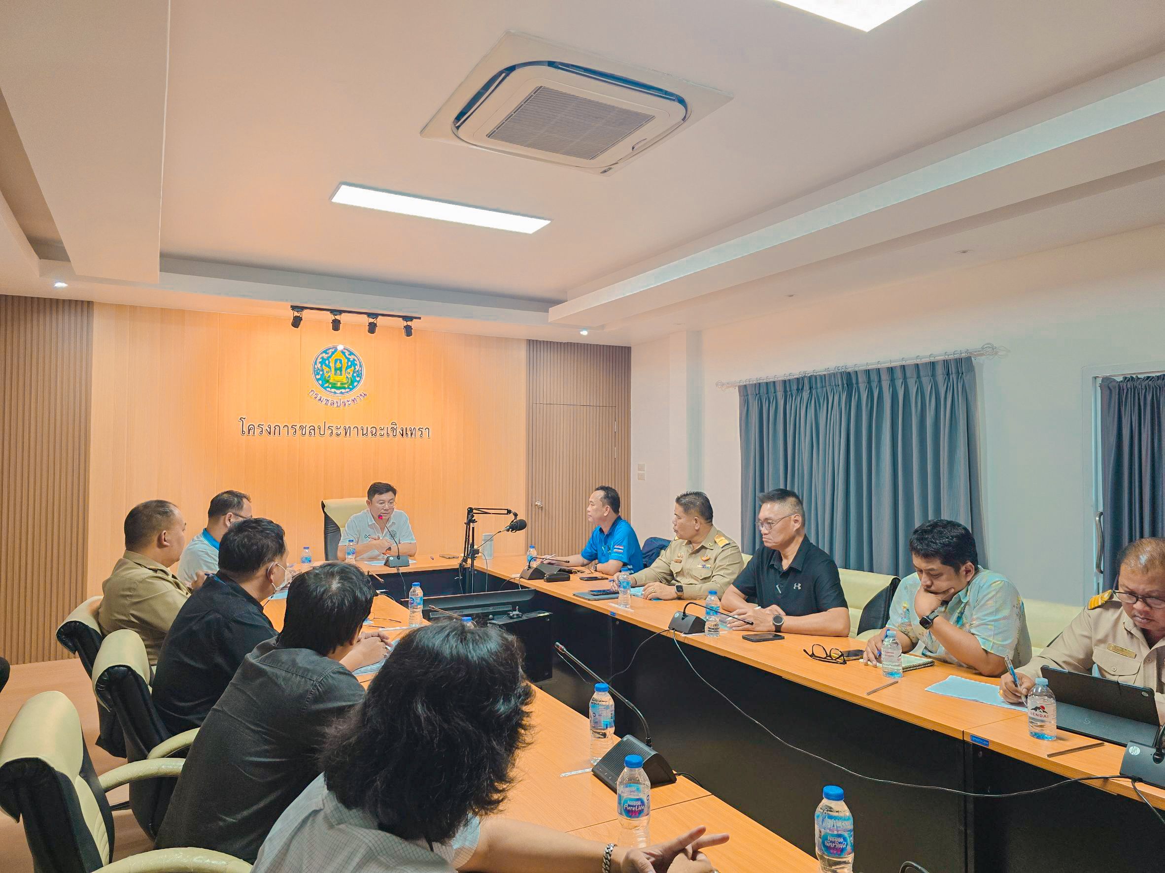 กปภ.สาขาพนมสารคาม  ร่วมประชุมเชิงนโยบายแนวทางการพัฒนาจังหวัดฉะเชิงเทรา พร้อมชี้แจงแผนบริหารจัดการน้ำและการเตรียมความพร้อมรับมือภัยแล้ง